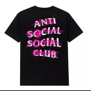 Anti Social Social Club Never Mind Black t-shirt.  Size Men Medium. New with tag